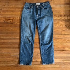 Everlane high rise straight jeans